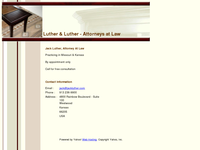 JACK LUTHER website screenshot