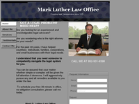 MARK LUTHER website screenshot