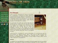 CHRISTOPHER LYONS website screenshot