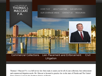THOMAS MACCARI website screenshot