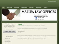 KENNETH MALLEA website screenshot