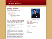 CHARLES MALOUFF website screenshot