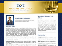 CLARO MAMARIL website screenshot