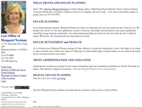 MARGARET NORMAN website screenshot