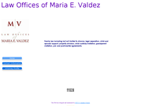 MARIA VALDEZ website screenshot