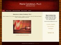MARIE CONDOLUCI website screenshot