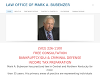 MARK BUBENZER website screenshot