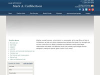 MARK CUTHBERTSON website screenshot