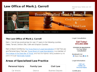 MARK CARROLL website screenshot