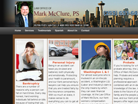 MARK MC CLURE website screenshot