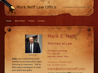 MARK NEFF website screenshot