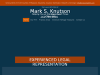 MARK KNUTSON website screenshot