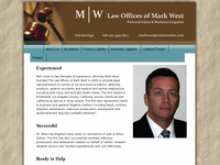 MARK WEST website screenshot