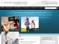 DAVID MARKHAM website screenshot