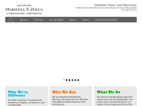 MARSHALL ZOLLA website screenshot