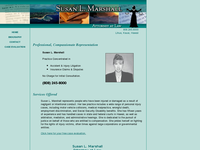 SUSAN MARSHALL website screenshot