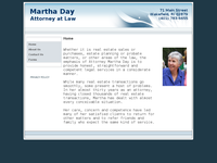 MARTHA DAY website screenshot