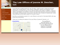 JOANNE MARTIN DESCHER website screenshot