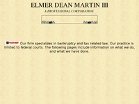 ELMER DEAN MARTIN III website screenshot