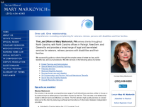 MARY MARKOVICH website screenshot