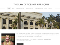 MARY QUIN website screenshot