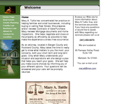 MARY TUTTLE website screenshot