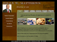 JOLLY MATTHEWS III website screenshot