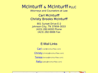 CARL MC INTURFF website screenshot