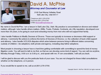 DAVID MC PHIE website screenshot