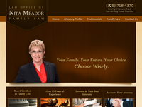 NITA MEADOR website screenshot