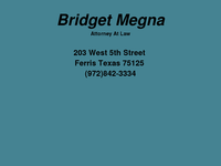BRIDGET MEGNA website screenshot