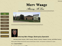 MERV WAAGE website screenshot