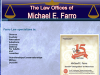 MICHAEL FARRO website screenshot