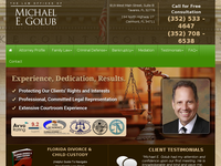 MICHAEL GOLUB website screenshot