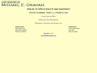 MICHAEL GRAHAM website screenshot