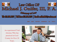 MICHAEL ONIFER III website screenshot