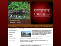 MICHAEL SHEPHERD website screenshot