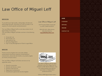 MIGUEL LEFF website screenshot