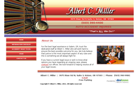 ALBERT MILLER website screenshot