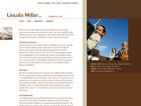 LINCOLN MILLER website screenshot