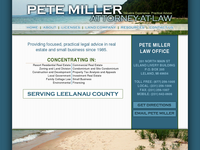 PETER MILLER website screenshot