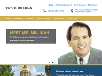 TROY MILLIKAN website screenshot