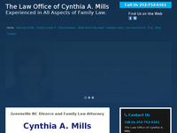 CYNTHIA MILLS website screenshot