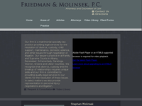 STEPHEN MOLINSEK website screenshot
