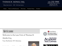 THOMAS MONKS website screenshot