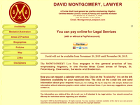 DAVID PAUL MONTGOMERY website screenshot