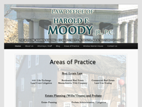 HAROLD MOODY JR website screenshot
