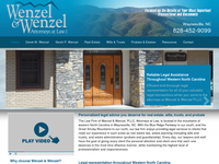 DEREK WENZEL website screenshot