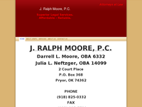 J RALPH MOORE website screenshot