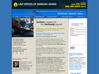 MORGAN ADAMS website screenshot